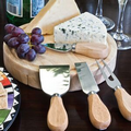 Gourmet 5 Piece Cheese Set/ Cutting Board